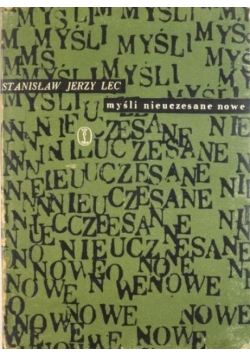 Myśli nieuczesane nowe