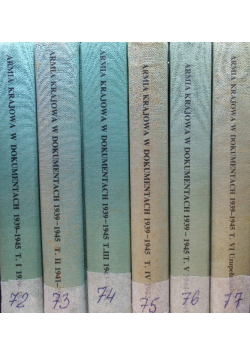 Armia Krajowa w dokumentach Tom 1 do 6