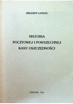Historia pocztowej i powszechnej kasy oszczedności