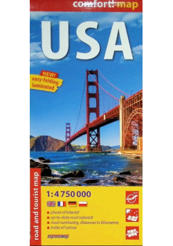 Comfort! map USA 1:4 750 000 mapa, Nowa