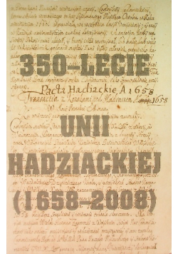 350-lecie Unii hadziackiej (1658-2008)
