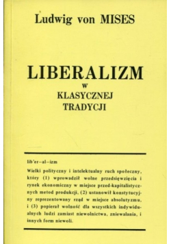 Liberalizm w klasycznej tradycji