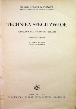 Technika Sekcji Zwłok