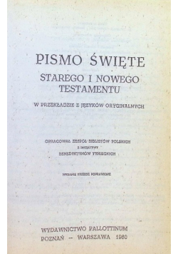 Pismo Święte Starego i Nowego Testamentu