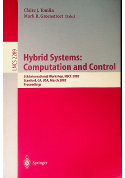 Hybrid Systems: Computation and Control