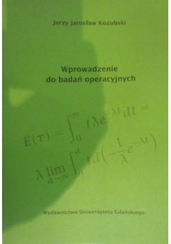Wprowadzenie do badań operacyjnych