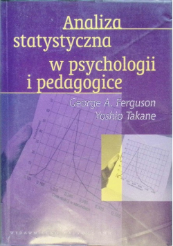 Analiza statystyczna w psychologii i pedagogice
