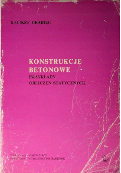 Konstrukcje betonowe