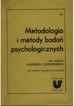 Metodologia i metody badań psychologicznych