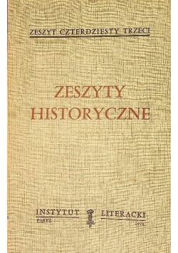 Zeszyty Historyczne Zeszyt 43