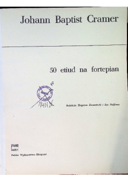 Cramer 50 etiud na fortepian