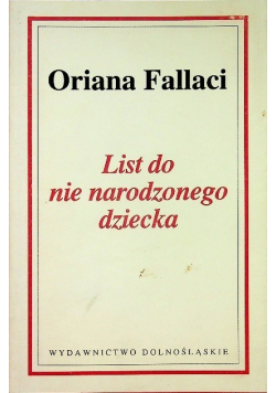 List do nie narodzonego dziecka
