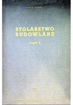 Stolarstwo budowlane Część 2