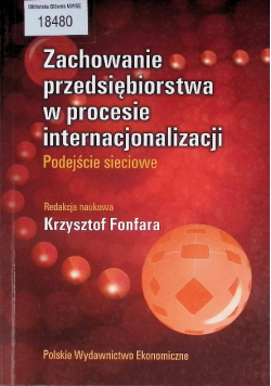 Zachowanie przedsiębiorstwa w procesie internacjonalizacji