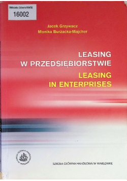 Leasing w przedsiębiorstwie
