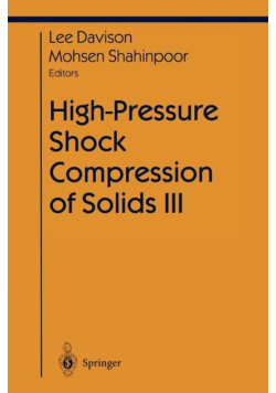 High-Pressure Shock Compression Of Solids III