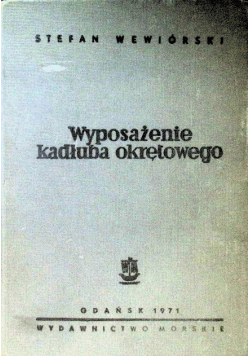 Wyposażenie kadłuba okrętowego