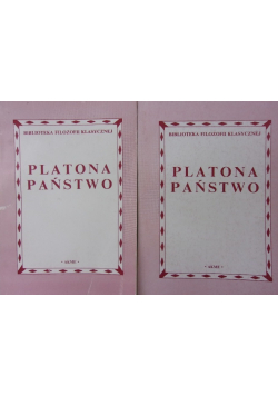Platona Państwo Tom I i II