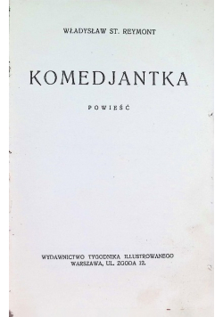 Komedjantka 1927 r.
