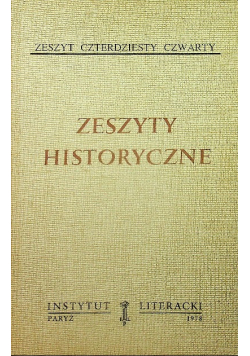 Zeszyty historyczne Zeszyt 44
