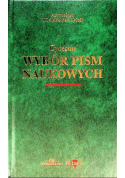 Cyceron Wybór pism naukowych