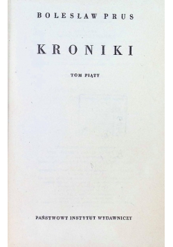 Kroniki Tom 5