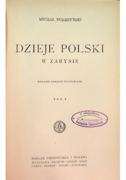 Dzieje Polski w zarysie Tom I 1927 r.