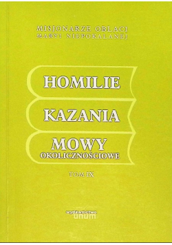 Homilie Kazania Mowy Okolicznościowe