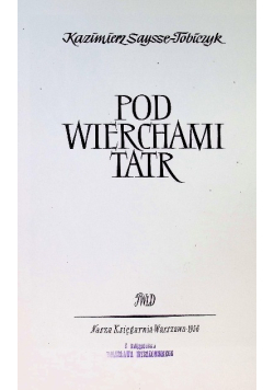 Pod wierchami tatr