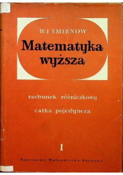 Matematyka Wyższa Tom I