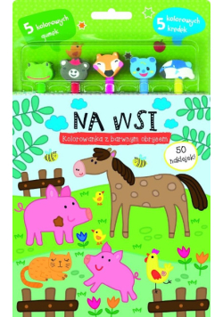 Na Wsi. Kolorowanka Z Barwnym Obrysem
