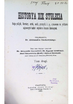 Historya XIX Stulecia Tom II 1901 r.