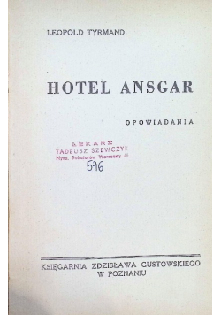 Hotel ansgar 1947 r.