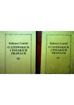 O litewskich i polskich prawach Tom 1 i 2