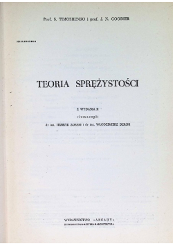 Teoria sprężystości