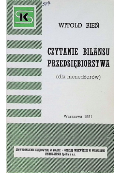 Czytanie bilansu przedsiębiorstwa