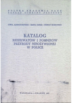 Katalog rezerwatów i pomników przyrody nieożywionej w Polsce