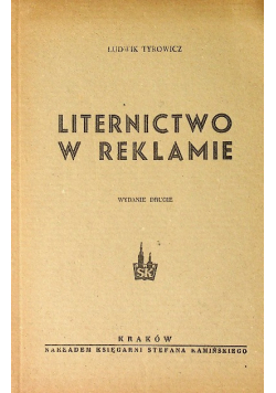 Liternictwo w reklamie 1946 r.