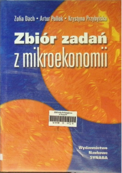 Zbiór zadań z mikroekonomii