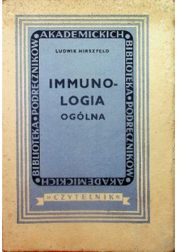 Immunologia ogólna 1948 r.