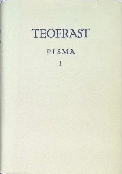 Teofrast Pisma Tom I