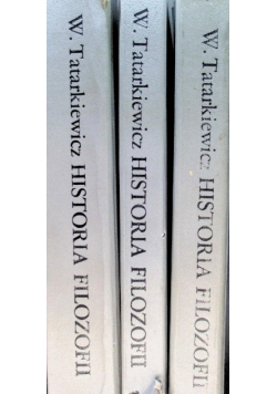 Historia filozofii Tom I do III