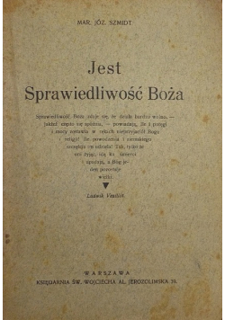 Jest Sprawiedliwość Boża, 1933r.