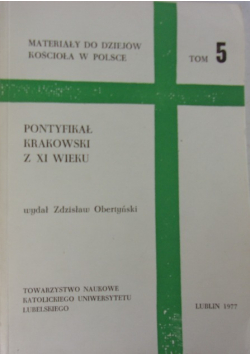 Pontyfikał krakowski z XI wieku