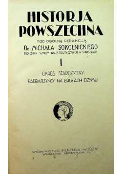 Historja Powszechna Tom 1 1931 r.