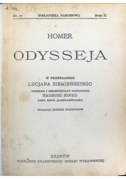 1925 homer odysseja