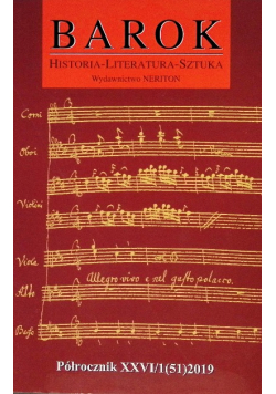 Barok Historia Literatura Sztuka Nr 51 / 19