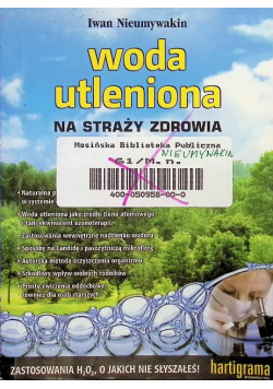 Woda utleniona na straży zdrowia