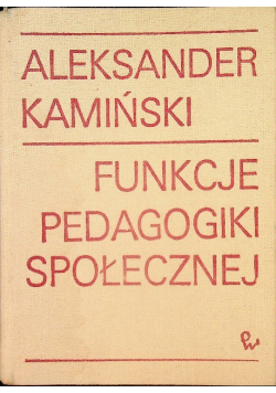 Funkcje pedagogiki społecznej