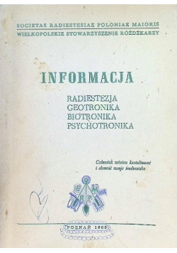 Informacja Radiestezja Geotronika Biotronika